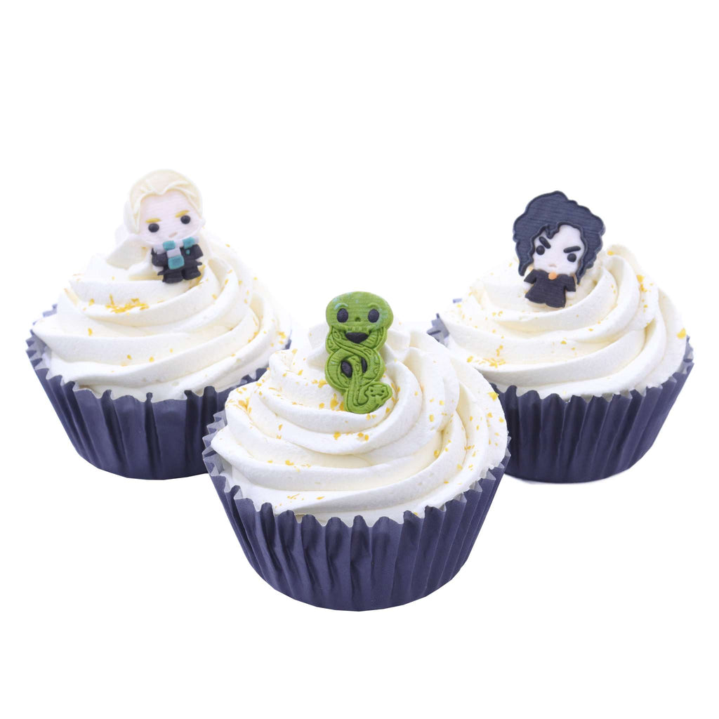 Harry Potter Set de 6 Toppers de Cupcakes Comestibles, Dark Arts