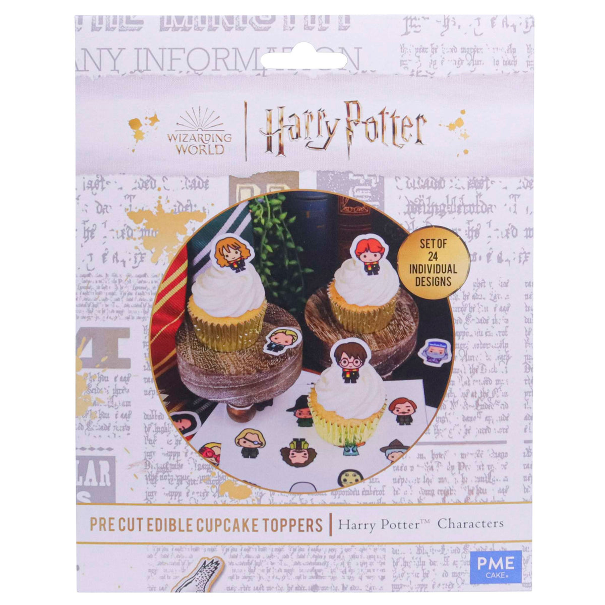 Harry Potter Characters Edible Cupcake Toppers Set Of 24  (24g)