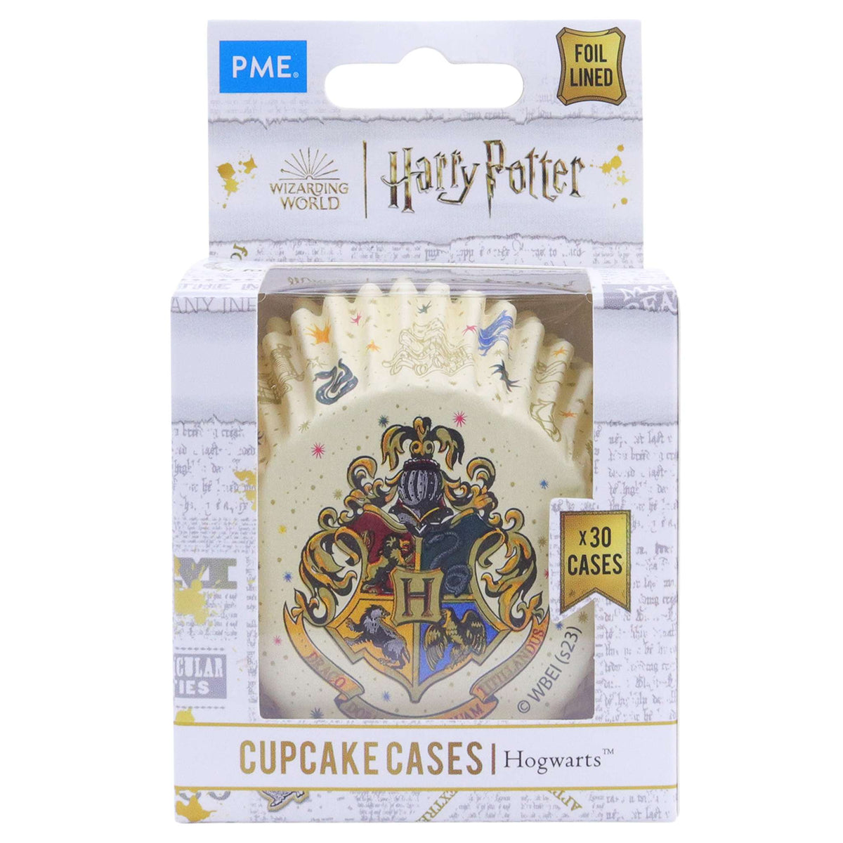 Hogwarts Foil Lined Cupcake Cases  Pk/30