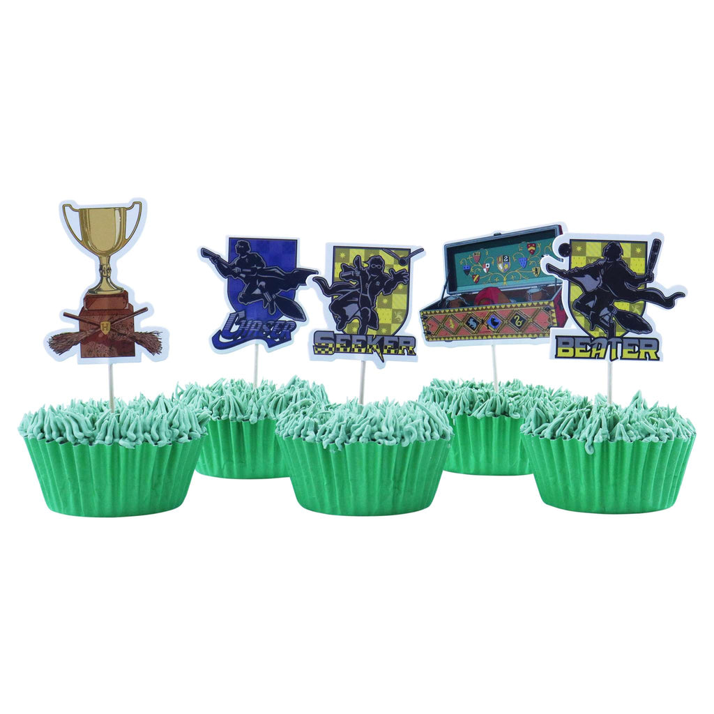 Harry Potter Toppers para Pasteles, Quidditch, Set de 30