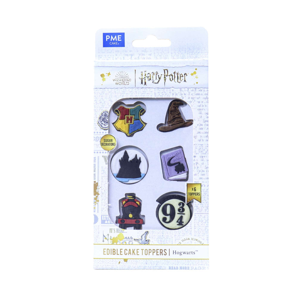 Harry Potter Set de 6 Toppers de Cupcakes Comestibles, Poudlard