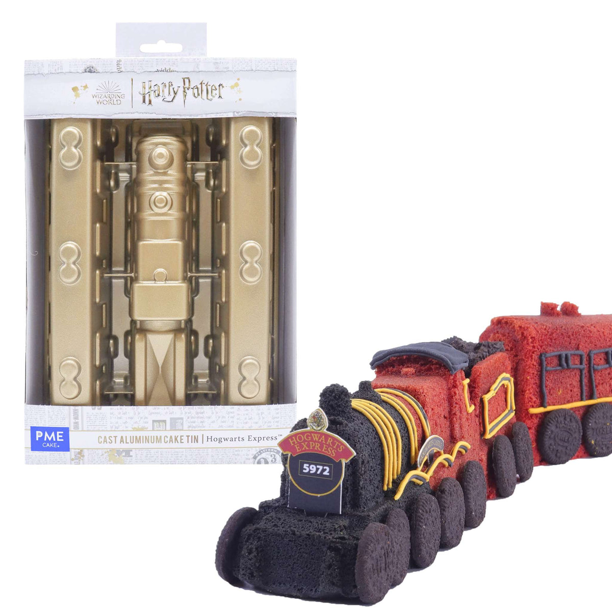 Harry Potter taart Bakvorm, Hogwarts Express Trein, 3 stuks