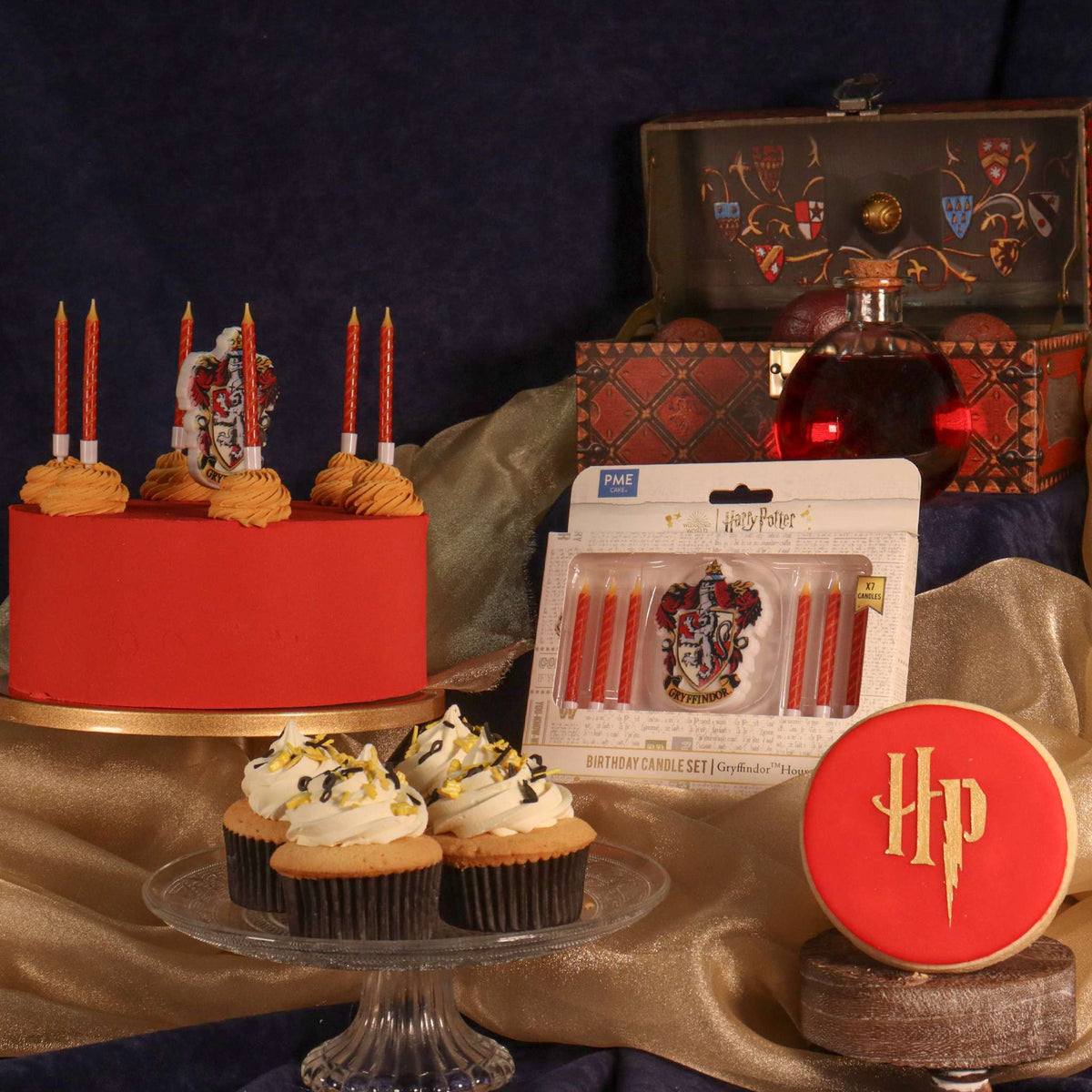 Harry Potter Kerzen 7er-set, Gryffindor