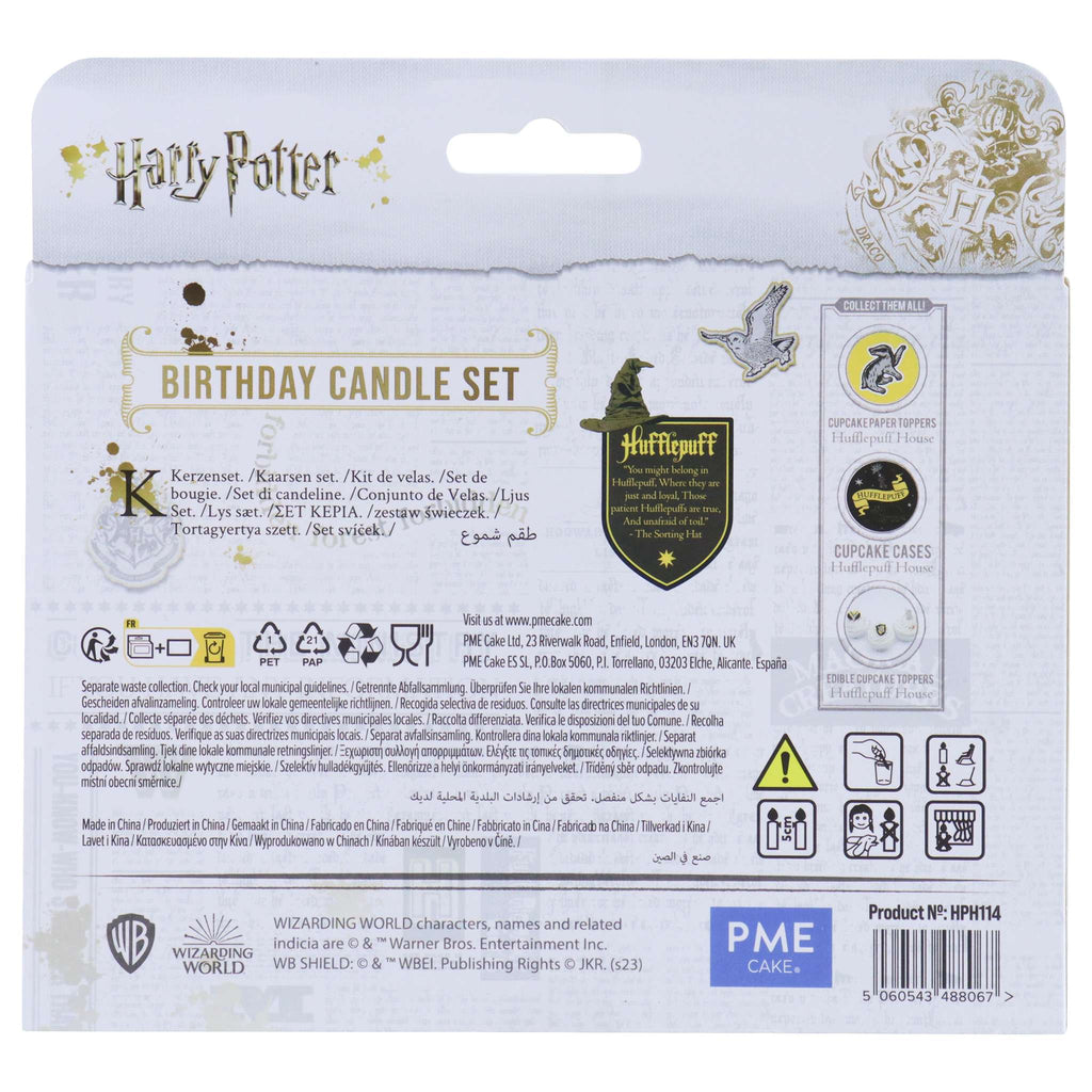 Harry Potter Kerzen 7er-set, Hufflepuff