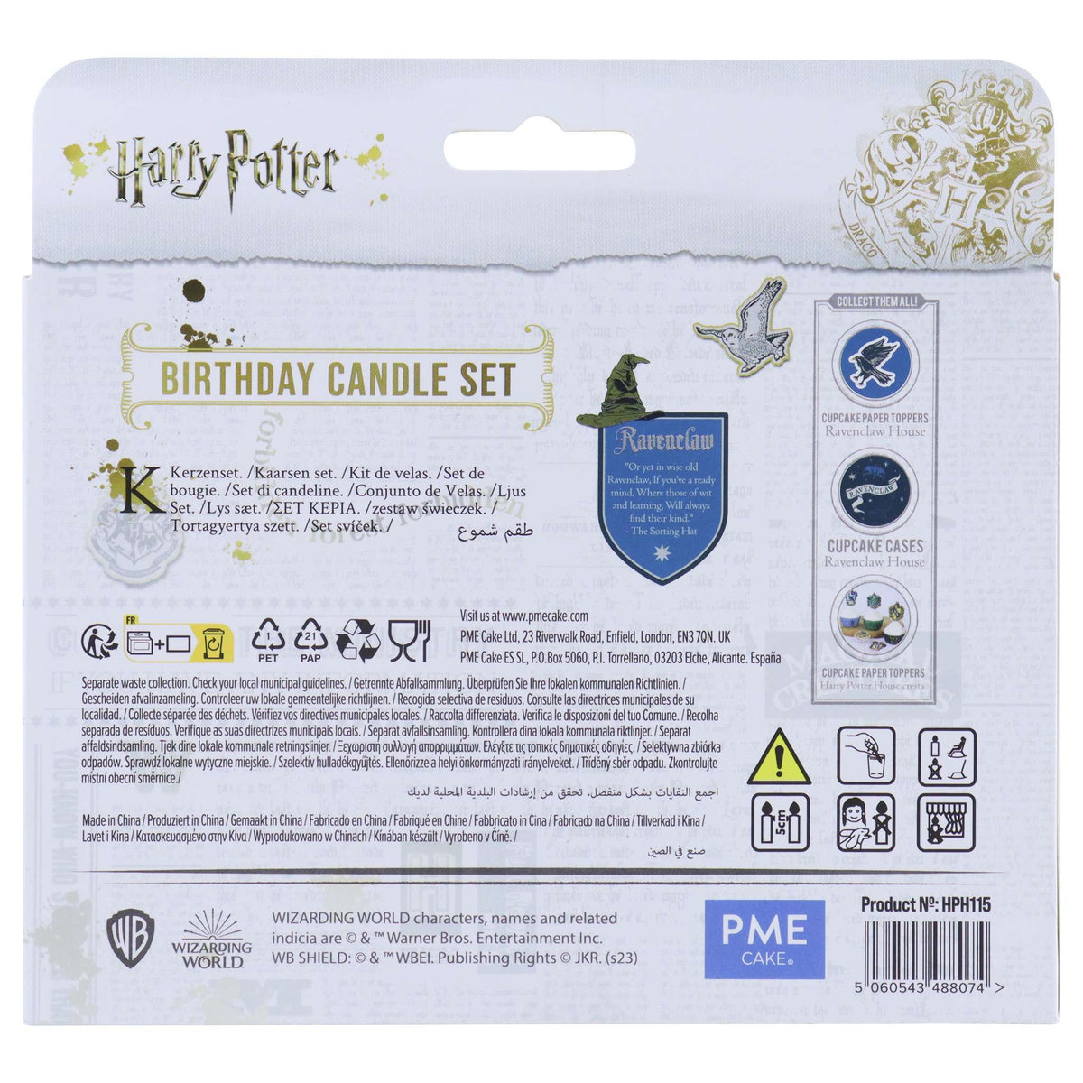 Harry Potter Set de Velas de Ravenclaw (Set de 7)