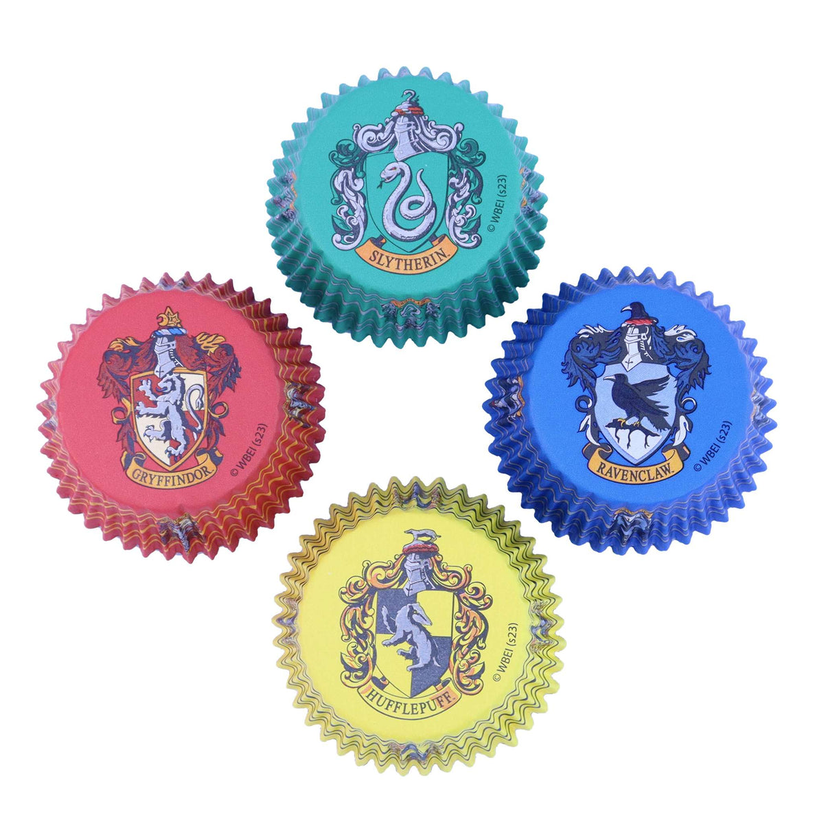 Harry Potter Caissettes à cupcakes en Aluminium, 60 pièces, Maisons de Poudlard