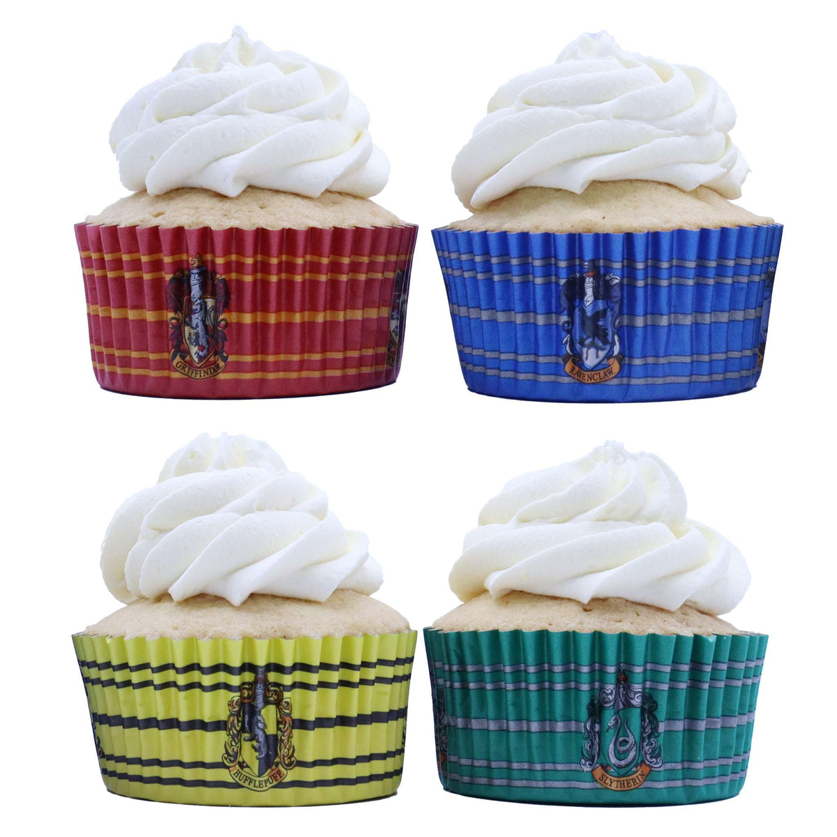 Harry Potter Caissettes à cupcakes en Aluminium, 60 pièces, Maisons de Poudlard
