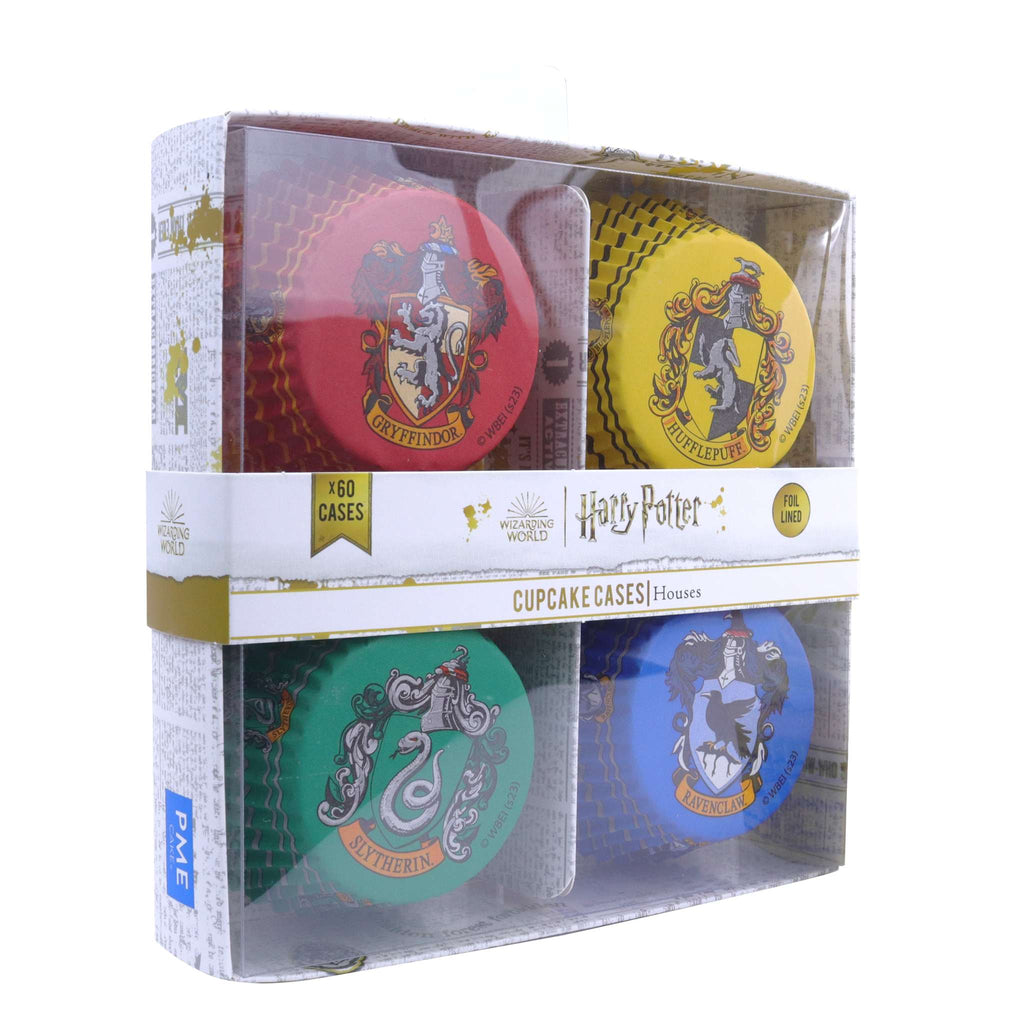 Harry Potter Cupcake-förmchen Folienbeschichtet, 60er-set, Hogwarts Häuser