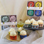 Harry Potter Cupcake-förmchen Folienbeschichtet, 60er-set, Hogwarts Häuser
