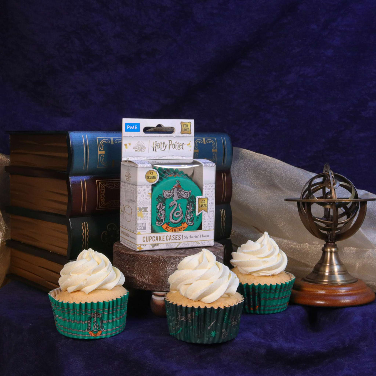 Harry Potter Cupcake vormpjes met Folievoering, 30 stuks, Slytherin