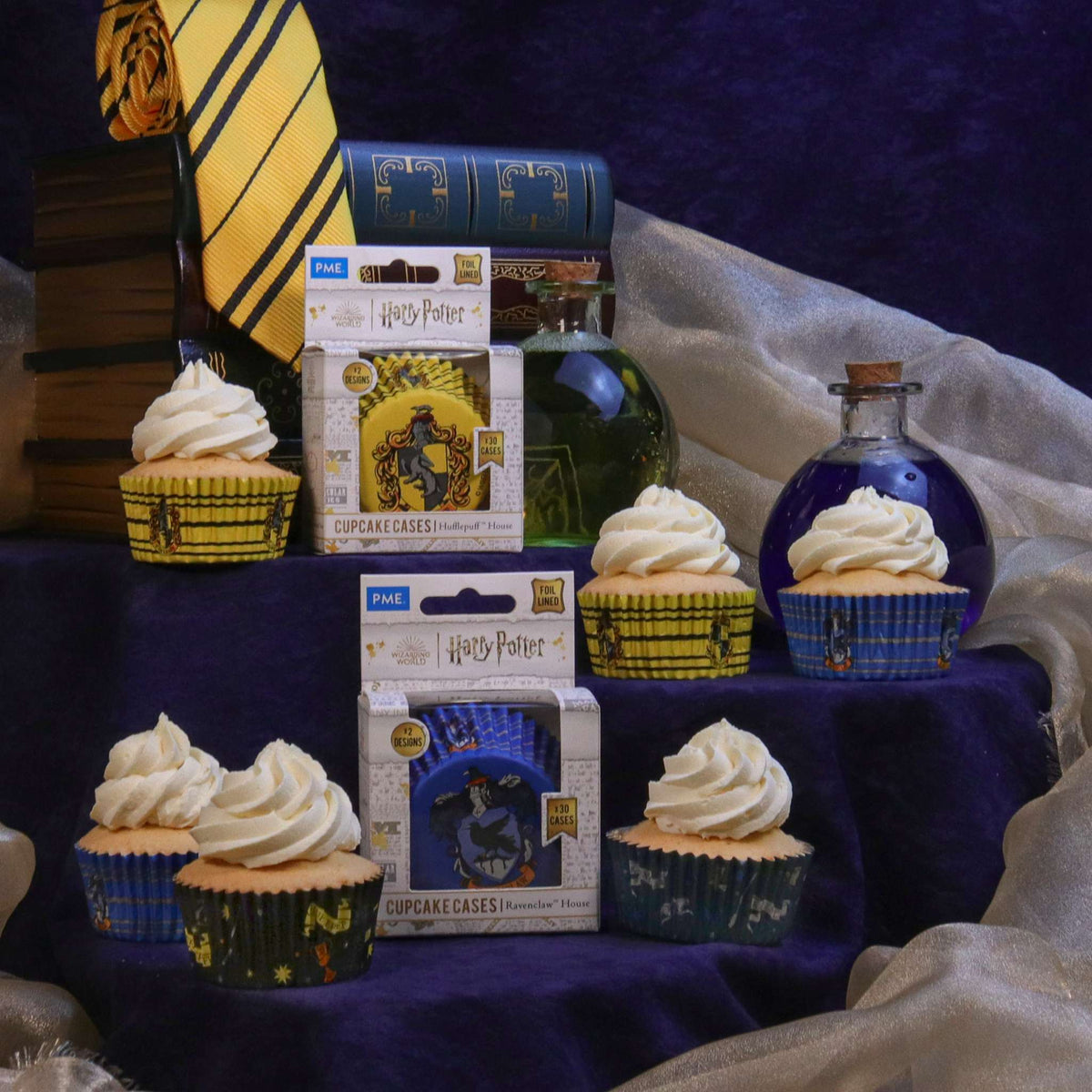 Harry Potter Caissettes à cupcakes en Aluminium, 30 pièces, Poufsouffle