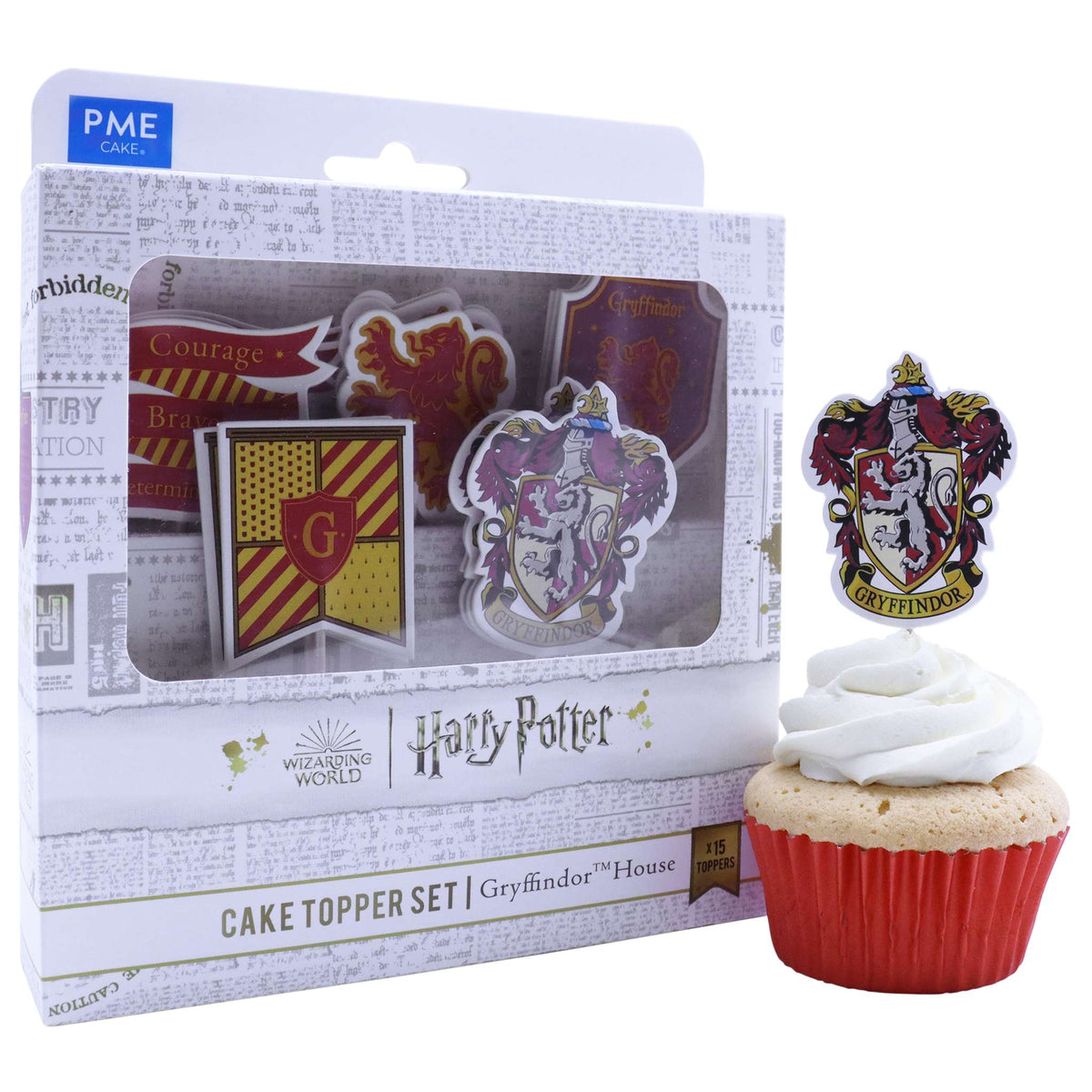 Harry Potter Taarttoppers, 15 stuks, Gryffindor