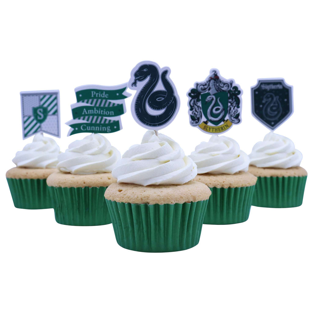 Harry Potter Toppers de Gâteau, 15 pièces, Serpentard