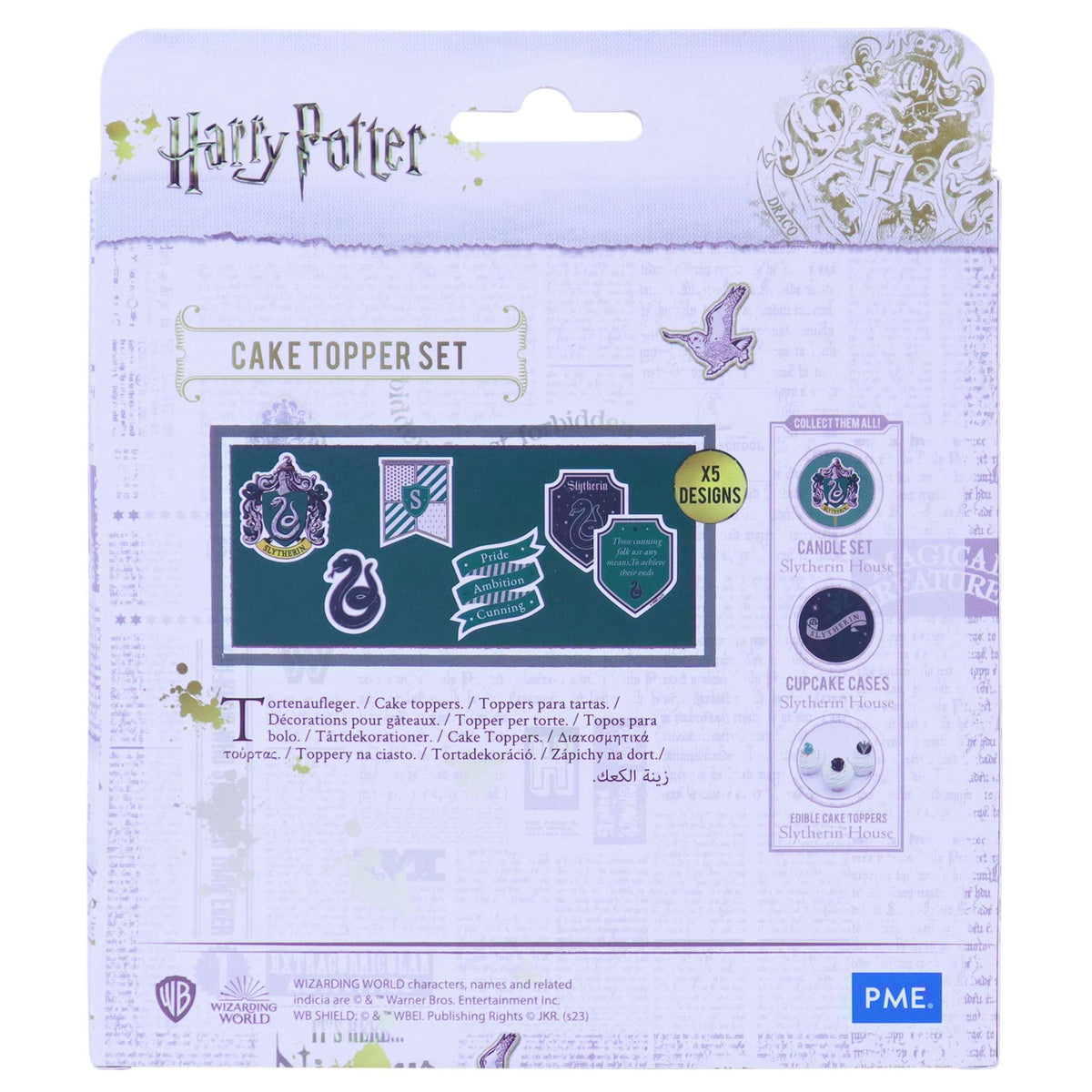 Harry Potter Toppers para Pasteles, Set de 15, Slytherin