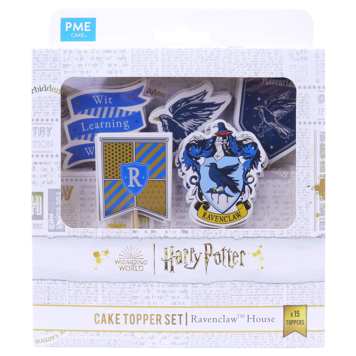 Harry Potter Toppers para Pasteles, Set de 15, Ravenclaw