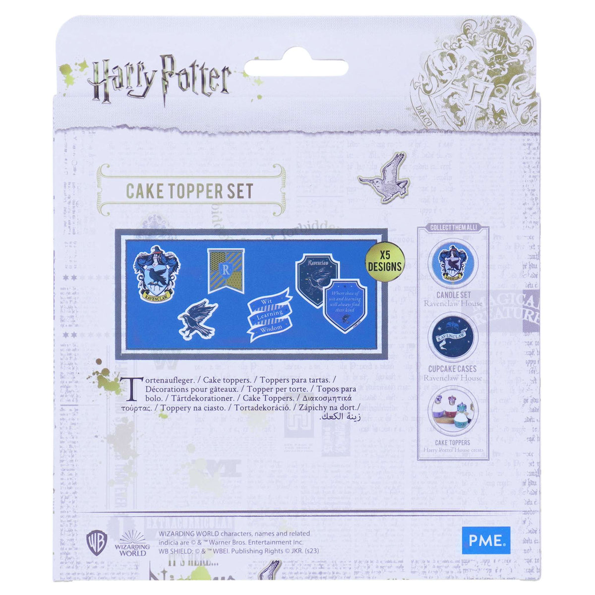 Harry Potter Toppers para Pasteles, Set de 15, Ravenclaw