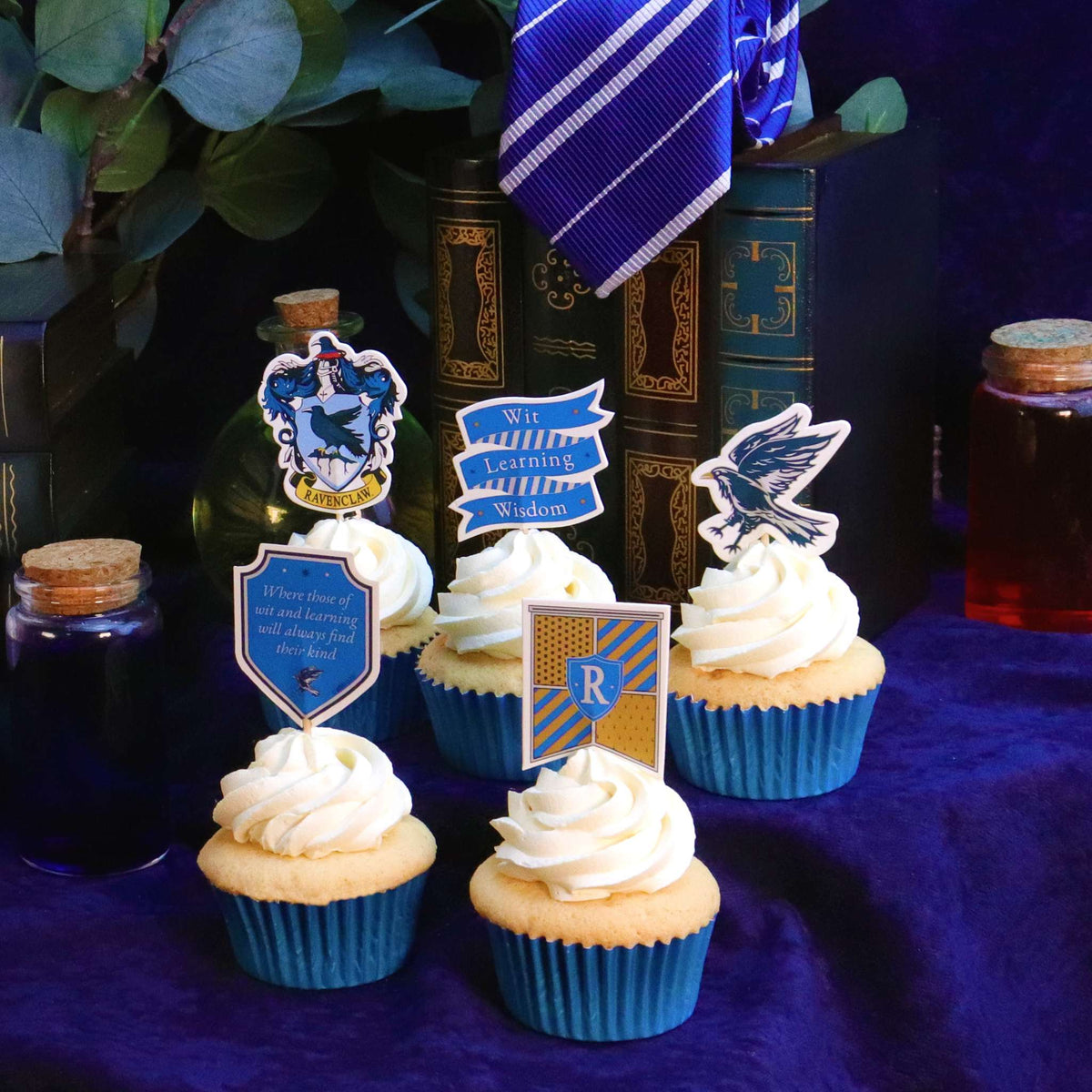 Harry Potter Taarttoppers, 15 stuks, Ravenclaw