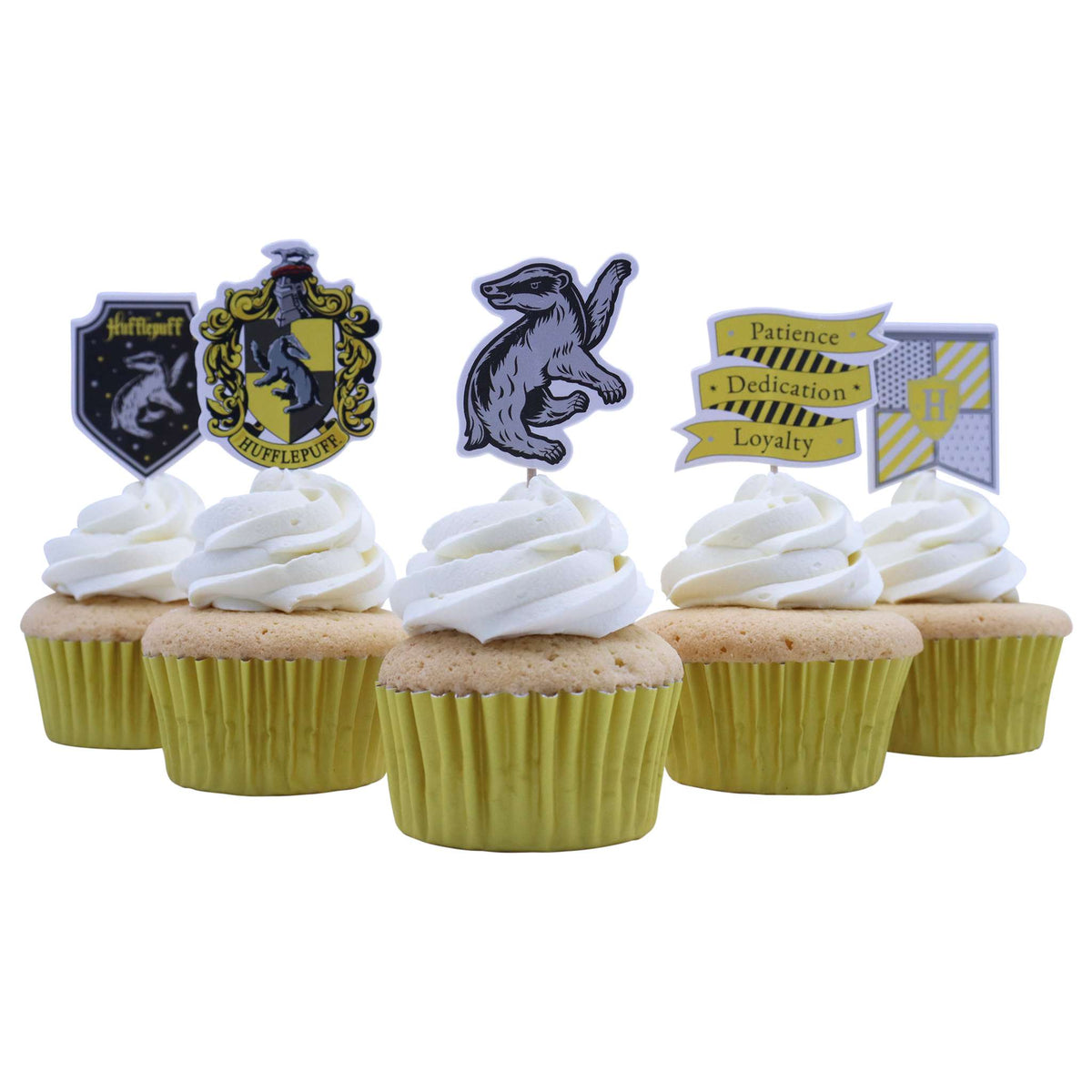 Hufflepuff House Cake Toppers Set Of 15