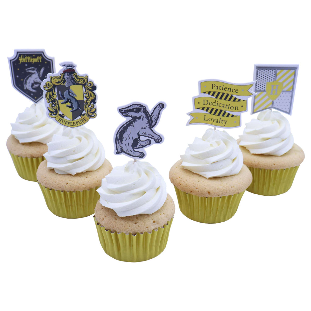 Hufflepuff House Cake Toppers Set Of 15