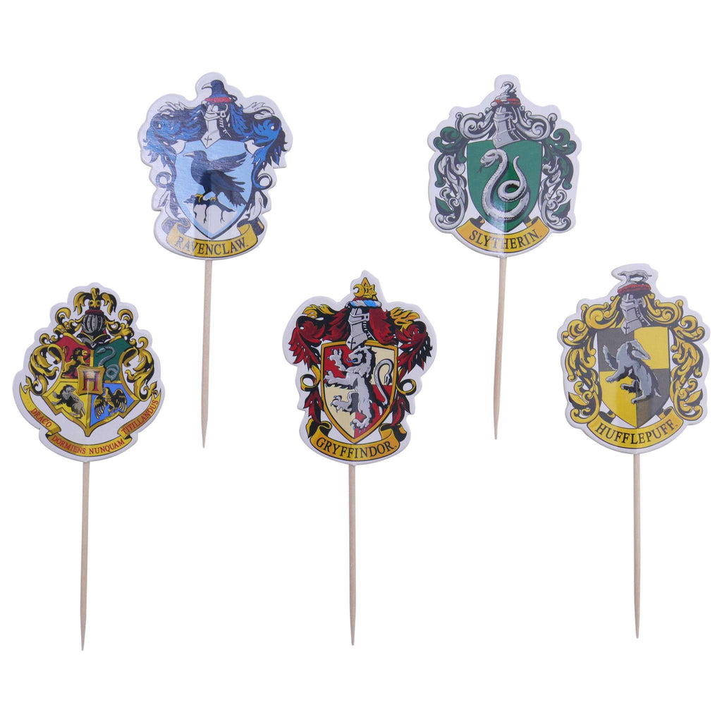 Harry Potter Taarttoppers, 15 stuks, Hogwarts Wapens