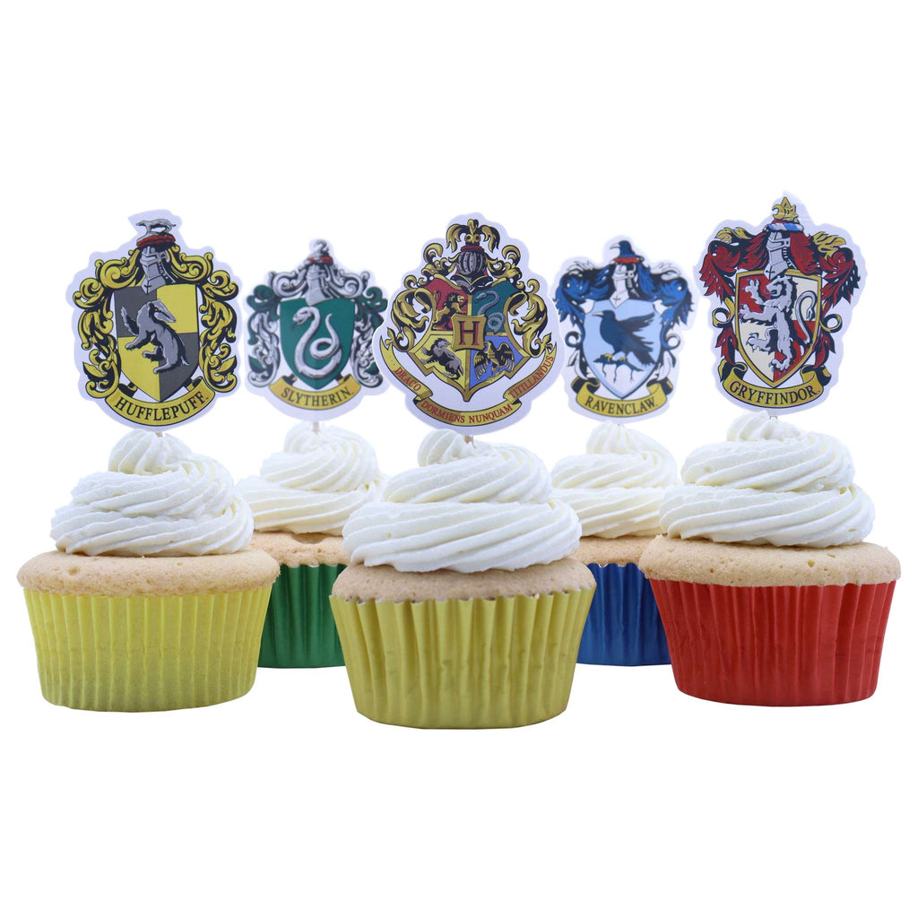 Harry Potter Taarttoppers, 15 stuks, Hogwarts Wapens