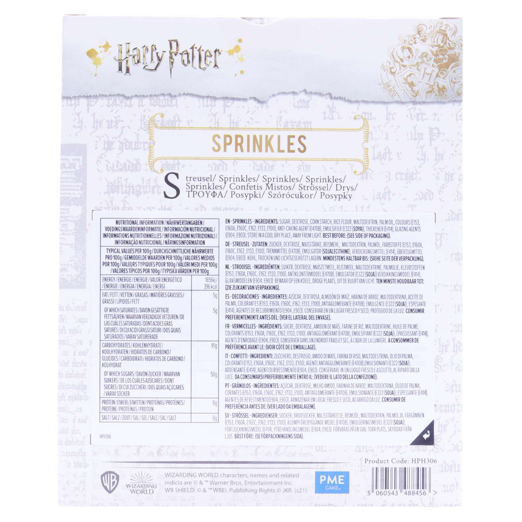 Harry Potter 240g Sprinkles en sucre, Set de 4, équipes de Poudlard