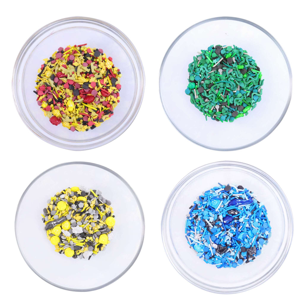 Harry Potter 240g Sprinkles en sucre, Set de 4, équipes de Poudlard