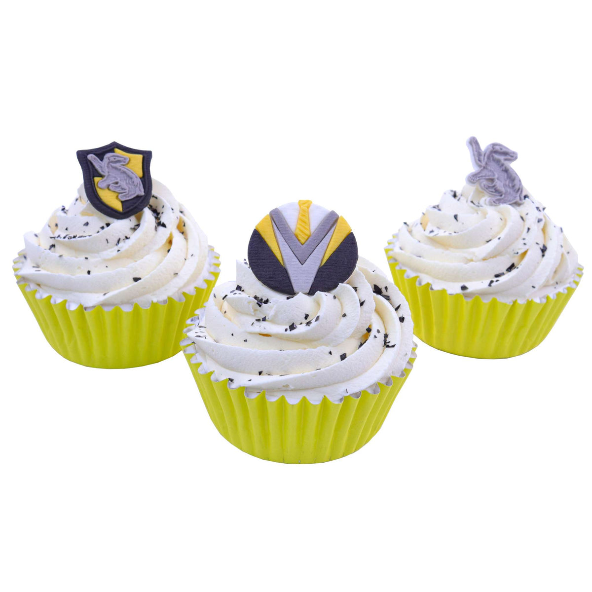 Harry Potter Essbare Zucker Tortenaufsatz, 6er-set, Hufflepuff