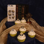 Harry Potter Essbare Zucker Tortenaufsatz, 6er-set, Hufflepuff