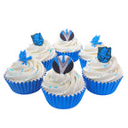 Harry Potter Set de 6 Toppers Comestibles para Cupcakes, Ravenclaw