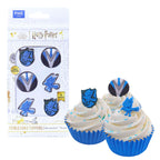 Harry Potter Set de 6 Toppers Comestibles para Cupcakes, Ravenclaw