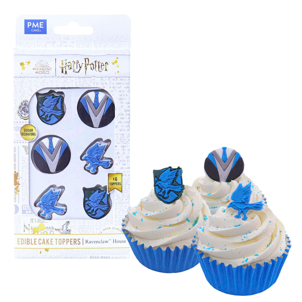 Ravenclaw House Edible Cupcake Toppers Pk/6 (11.2g)
