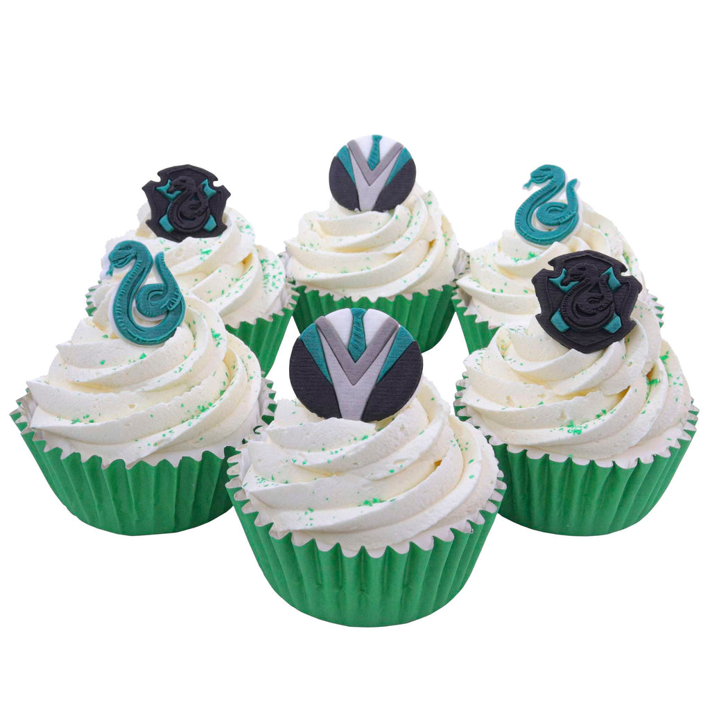 Harry Potter Eetbare Cupcake Toppers, 6 stuks, Slytherin
