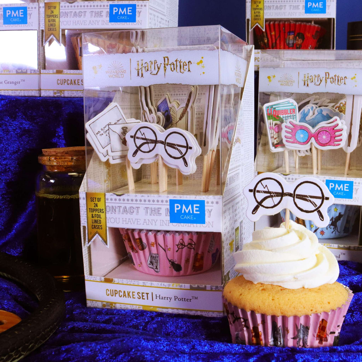 Harry Potter Cupcake vormpjes & Topper Set van 24, Harry Potter