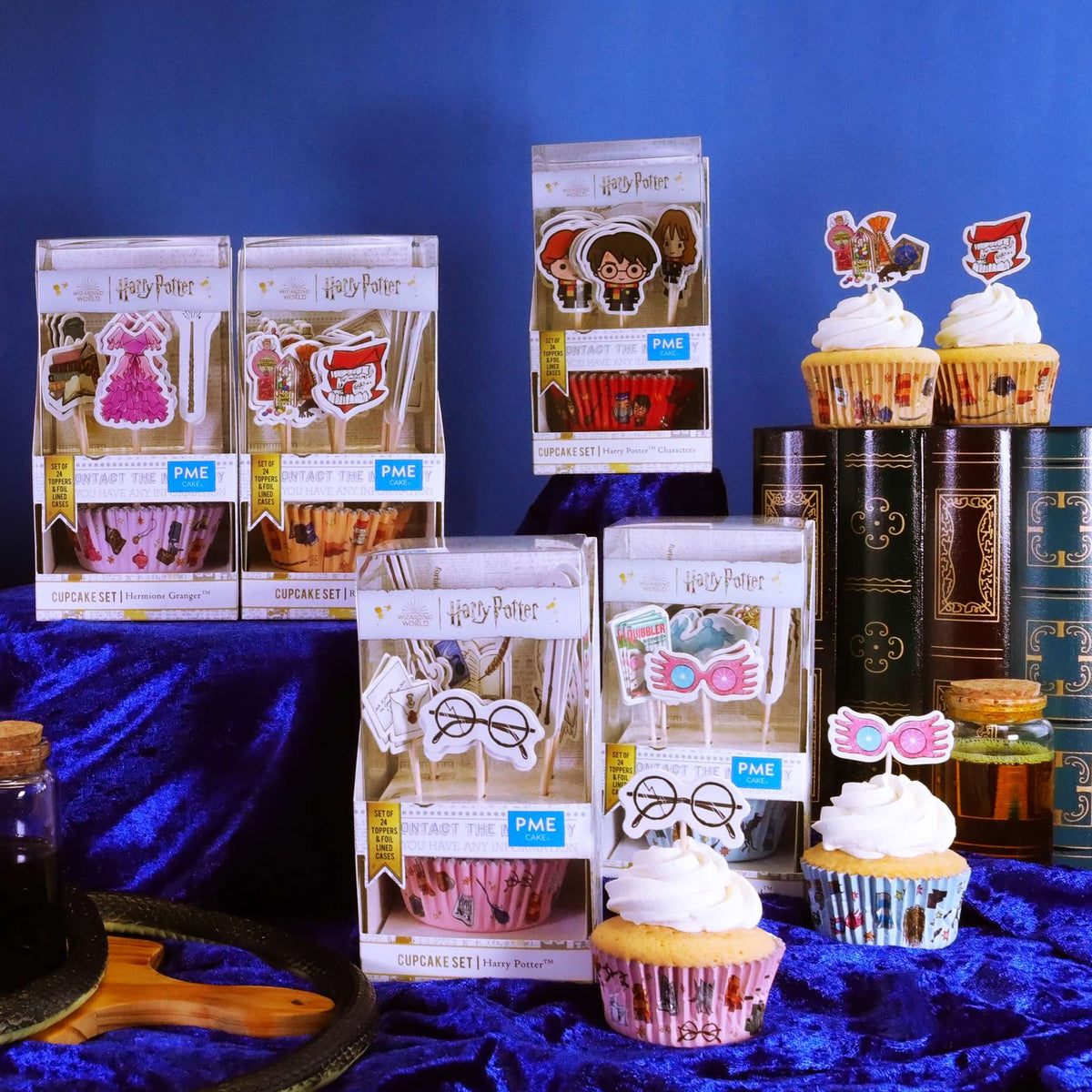 Harry Potter Set de 24 cápsulas para cupcakes y toppers con Ron Weasley
