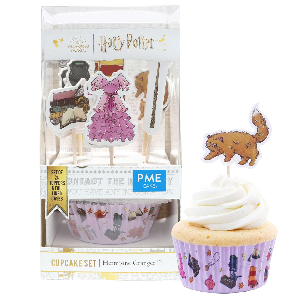 Harry Potter Set de 24 cápsulas para cupcakes y toppers con Hermione Granger