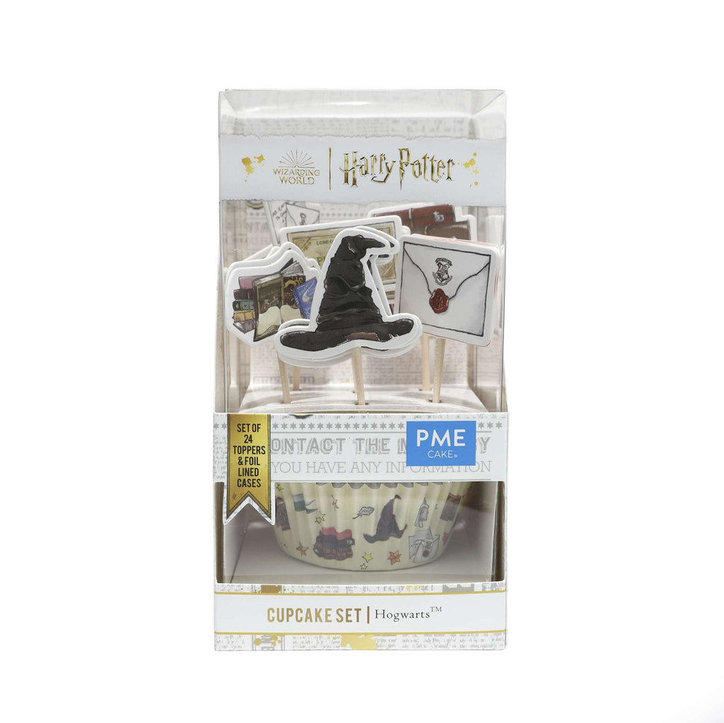 Harry Potter Bakförmchen & Tortenaufsatz Set, 24 stück, Hogwarts