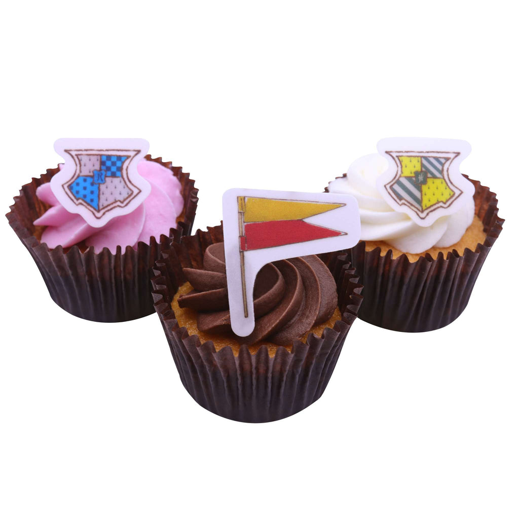 Harry Potter Décorations pour Cupcakes Feuille en Sucre, 24 pièces, Quidditch