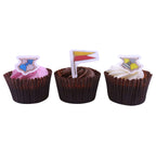 Harry Potter Décorations pour Cupcakes Feuille en Sucre, 24 pièces, Quidditch