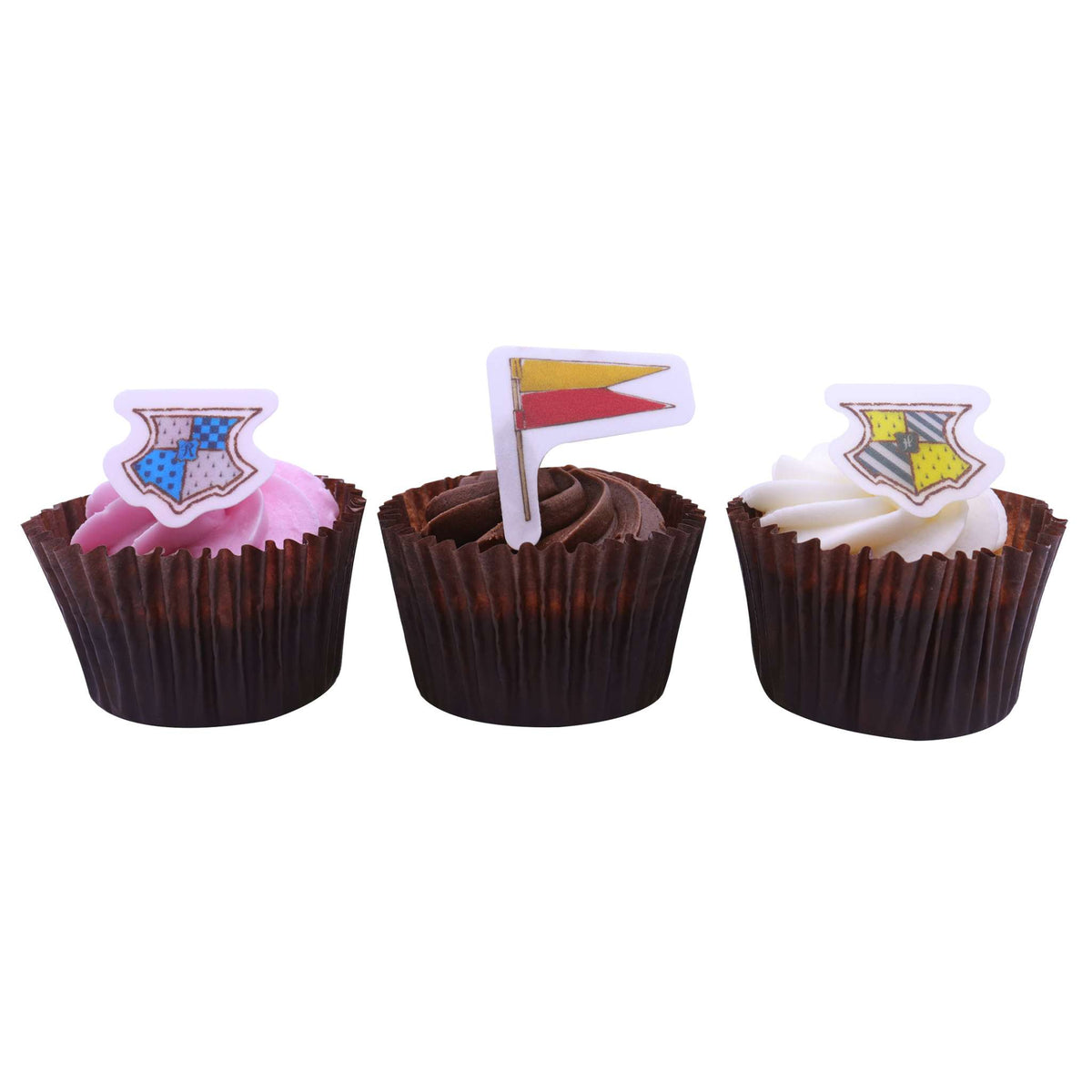 Harry Potter Décorations pour Cupcakes Feuille en Sucre, 24 pièces, Quidditch