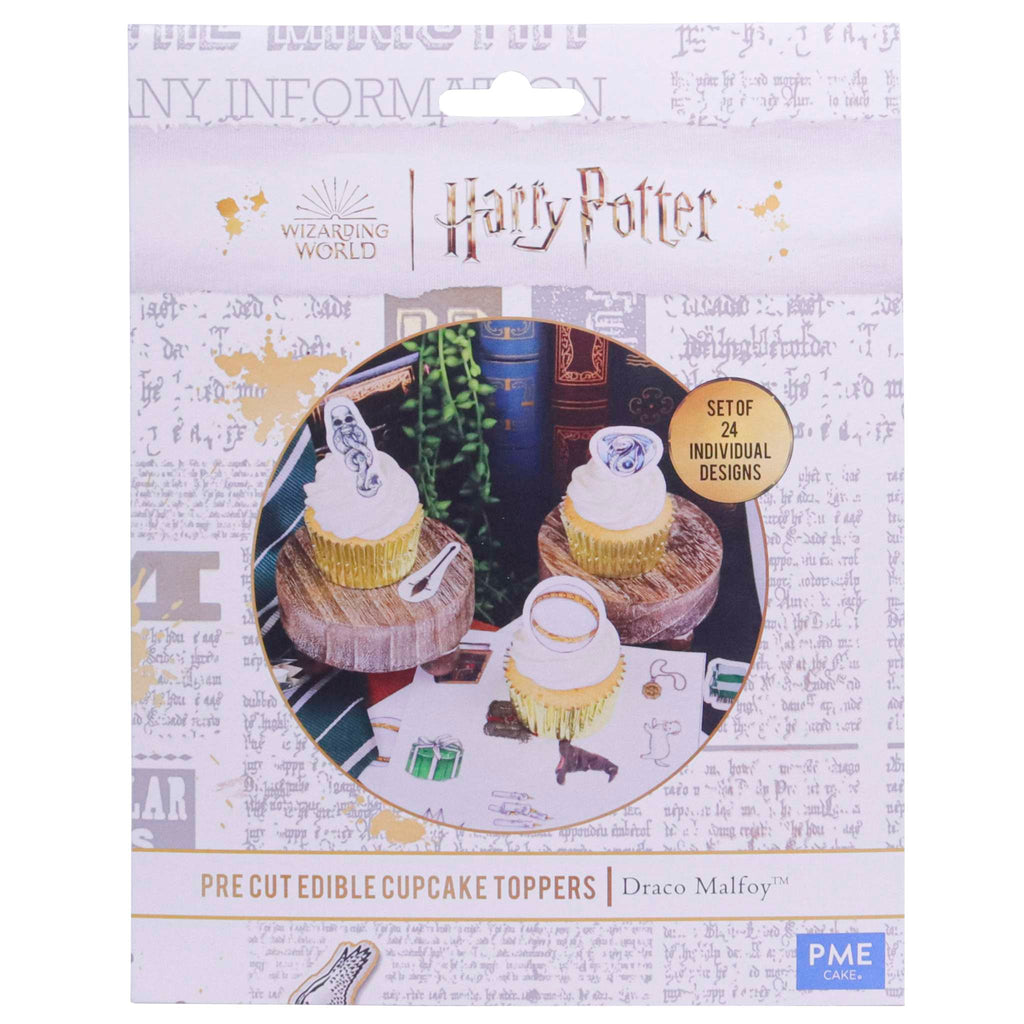 Harry Potter Suikervel cupcake toppers, 24 stuks, Draco Malfoy