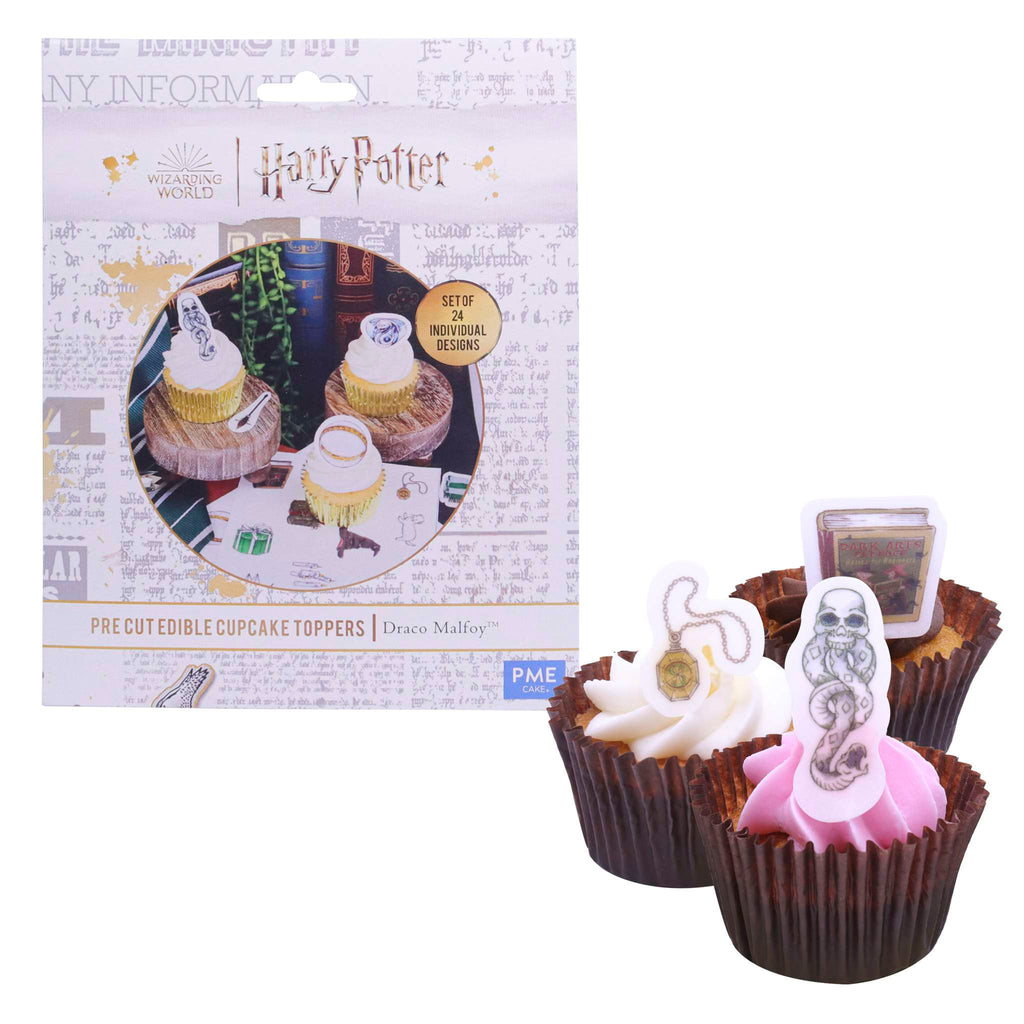 Harry Potter Suikervel cupcake toppers, 24 stuks, Draco Malfoy