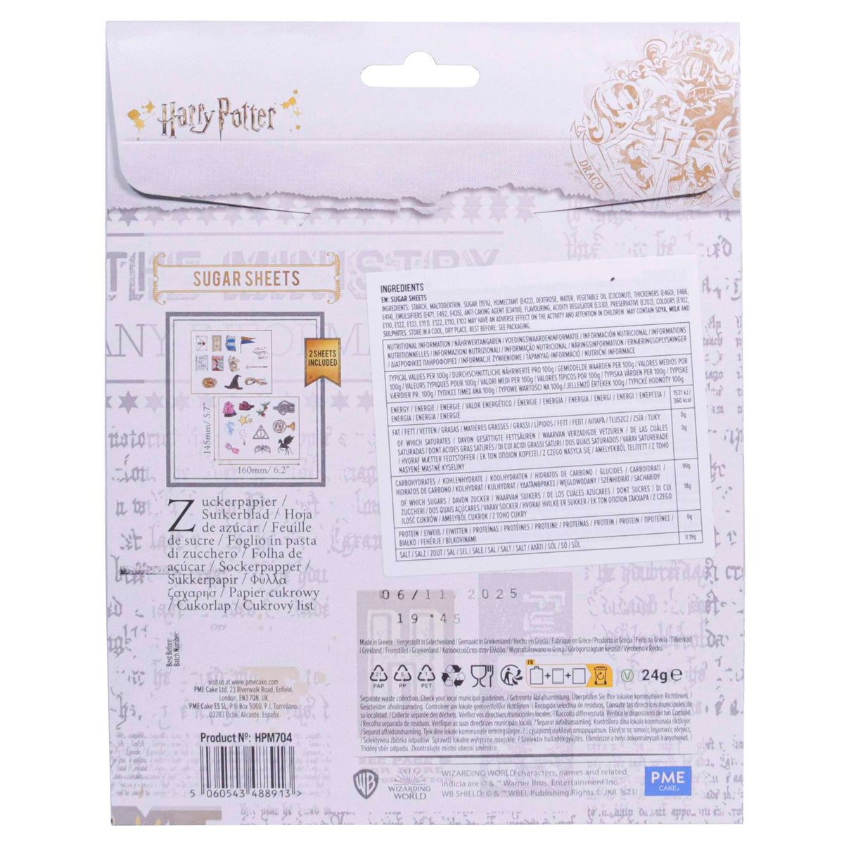 Harry Potter Essbare Zuckerpapier Tortenaufleger, 24er-set, Luna Lovegood