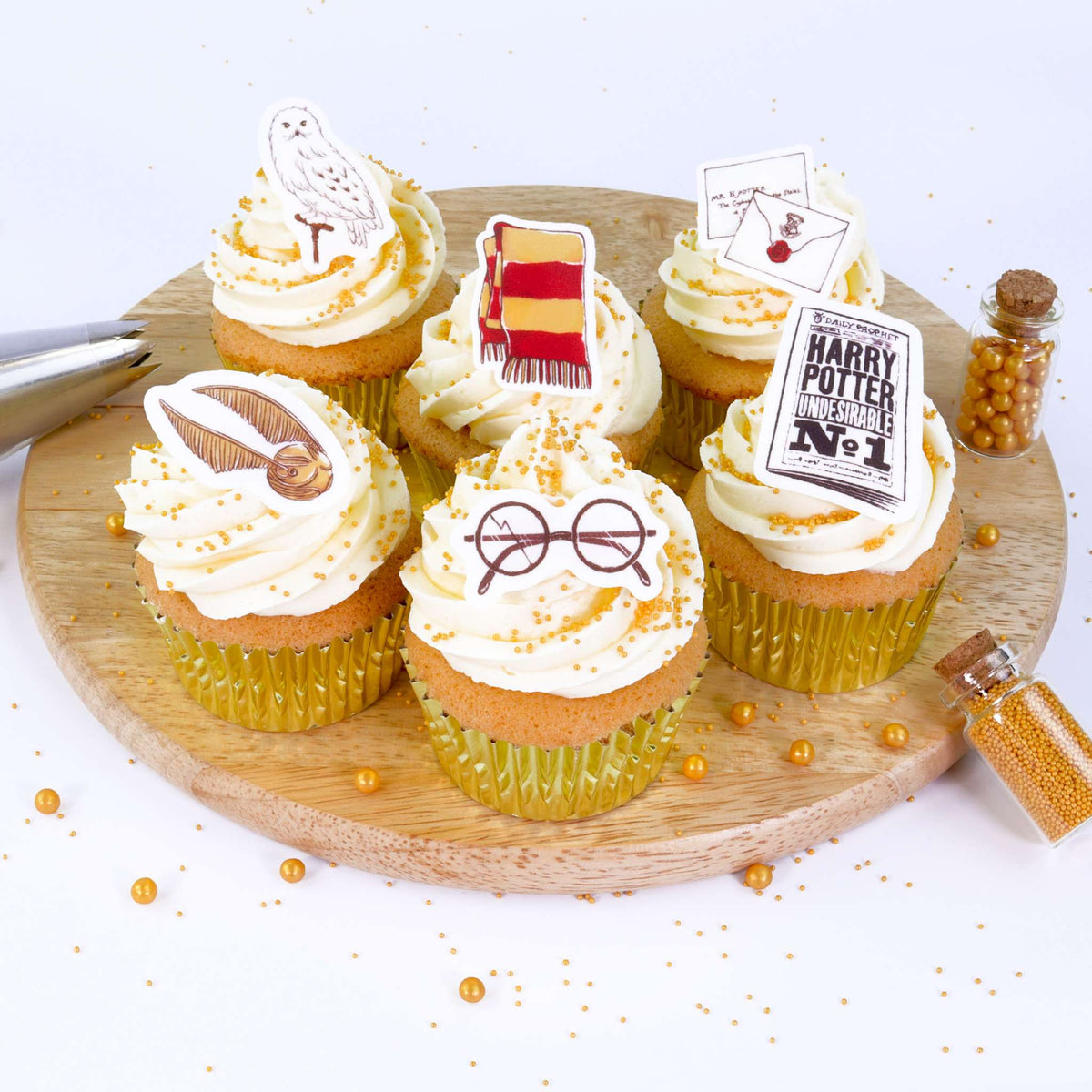 Harry Potter Edible Cupcake Toppers Set Of 24 (24g)