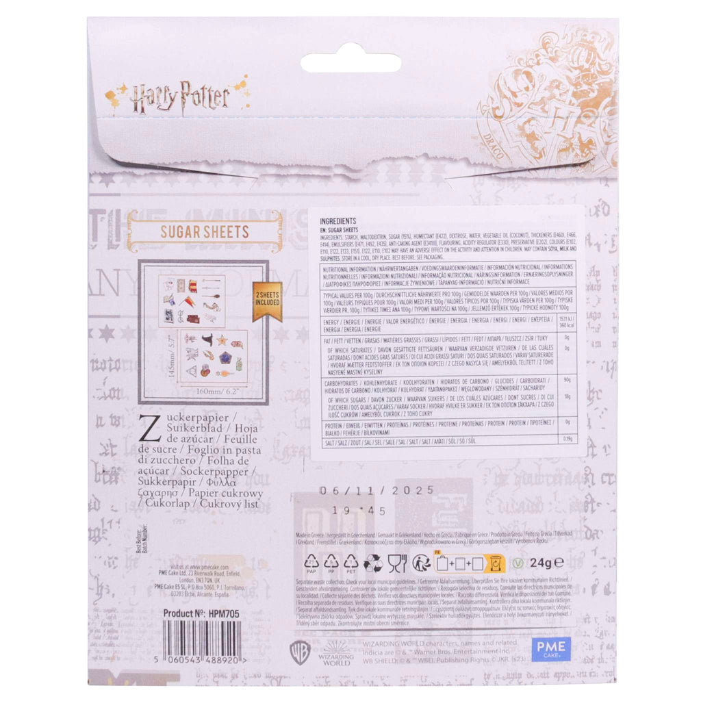 Harry Potter Essbare Zuckerpapier Tortenaufleger, 24er-set, Harry Potter