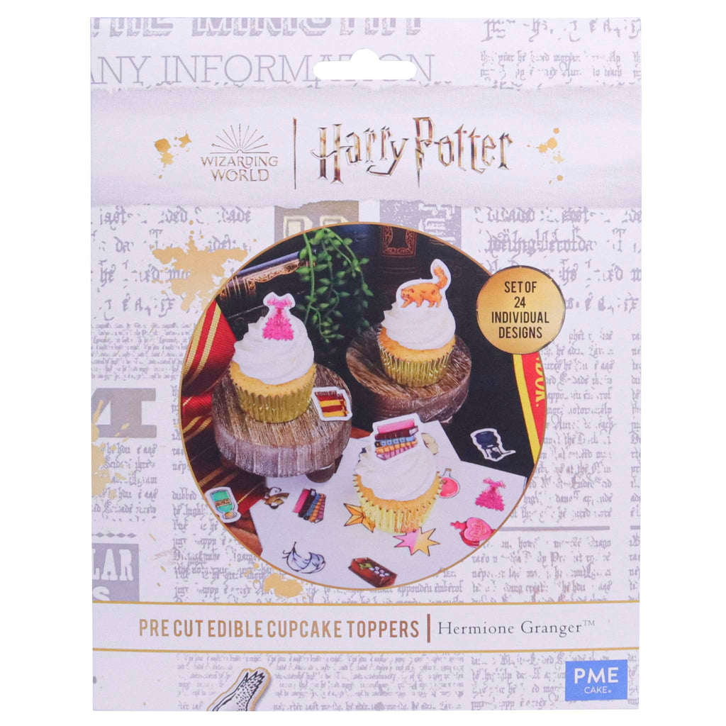 Harry Potter Décorations pour Cupcakes Feuille en Sucre, 24 pièces, Hermione Granger