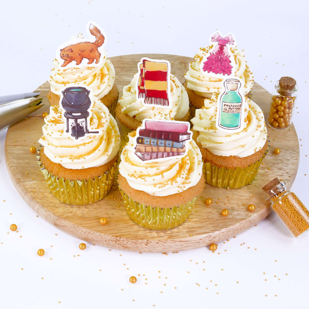 Harry Potter Décorations pour Cupcakes Feuille en Sucre, 24 pièces, Hermione Granger