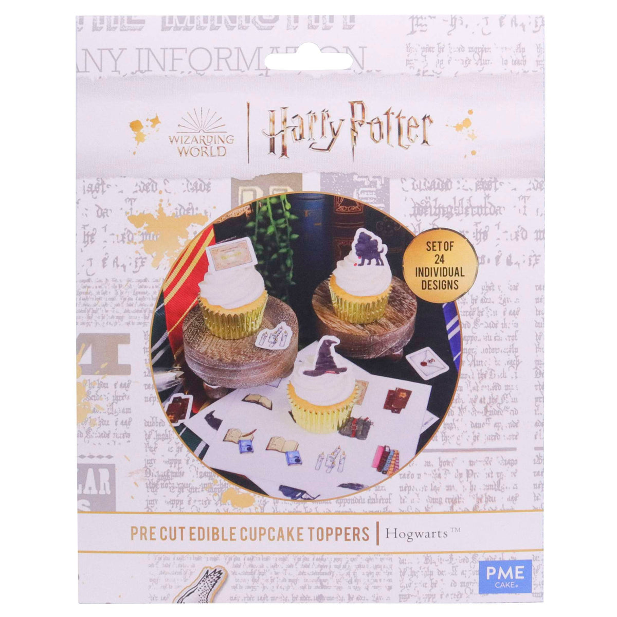 Harry Potter Essbare Zuckerpapier Tortenaufleger, 24er-set, Hogwarts
