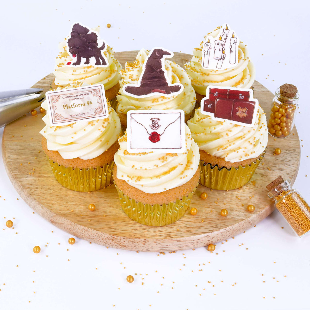 Harry Potter Essbare Zuckerpapier Tortenaufleger, 24er-set, Hogwarts