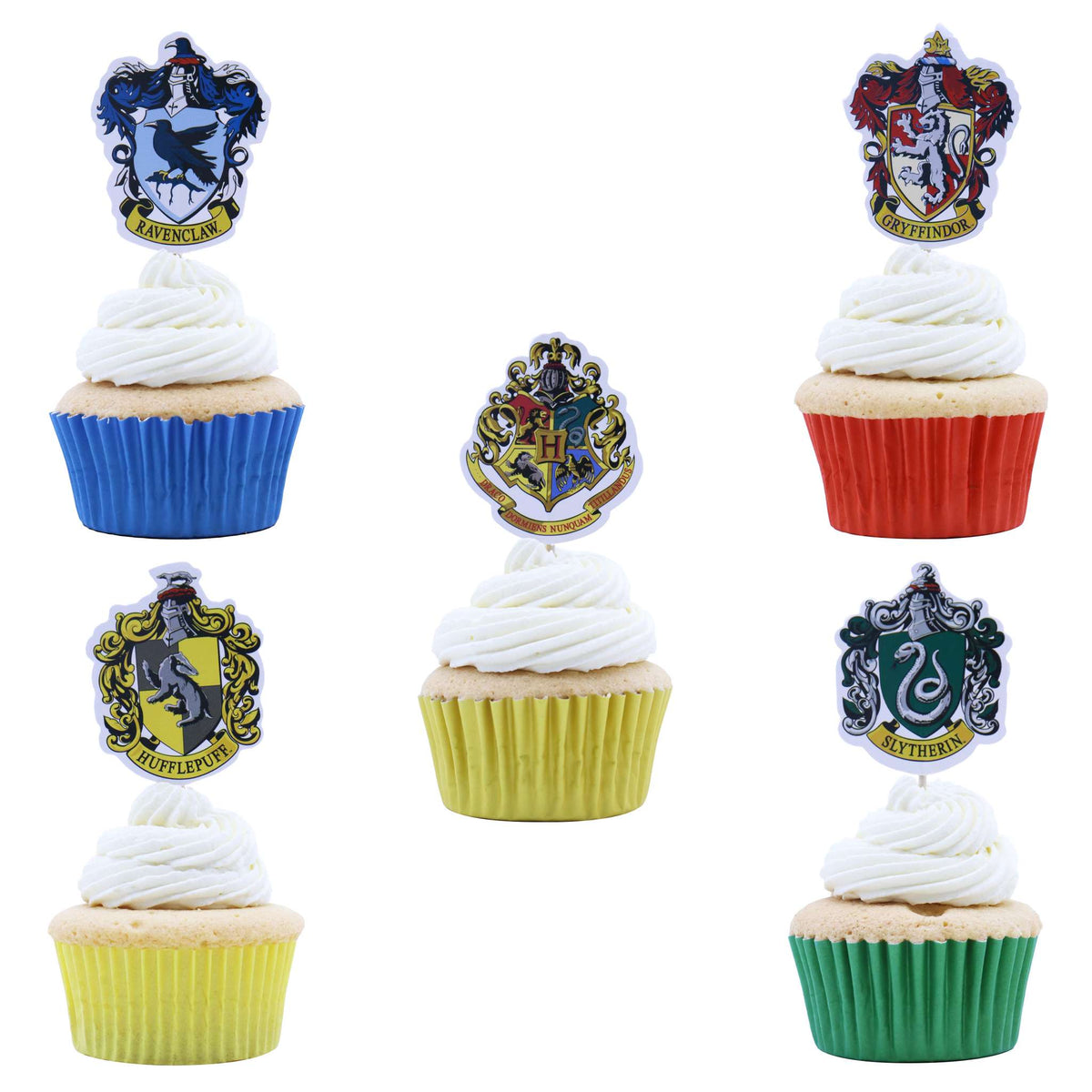 Harry Potter Creasts Cupcake Toppers  Pk/6
